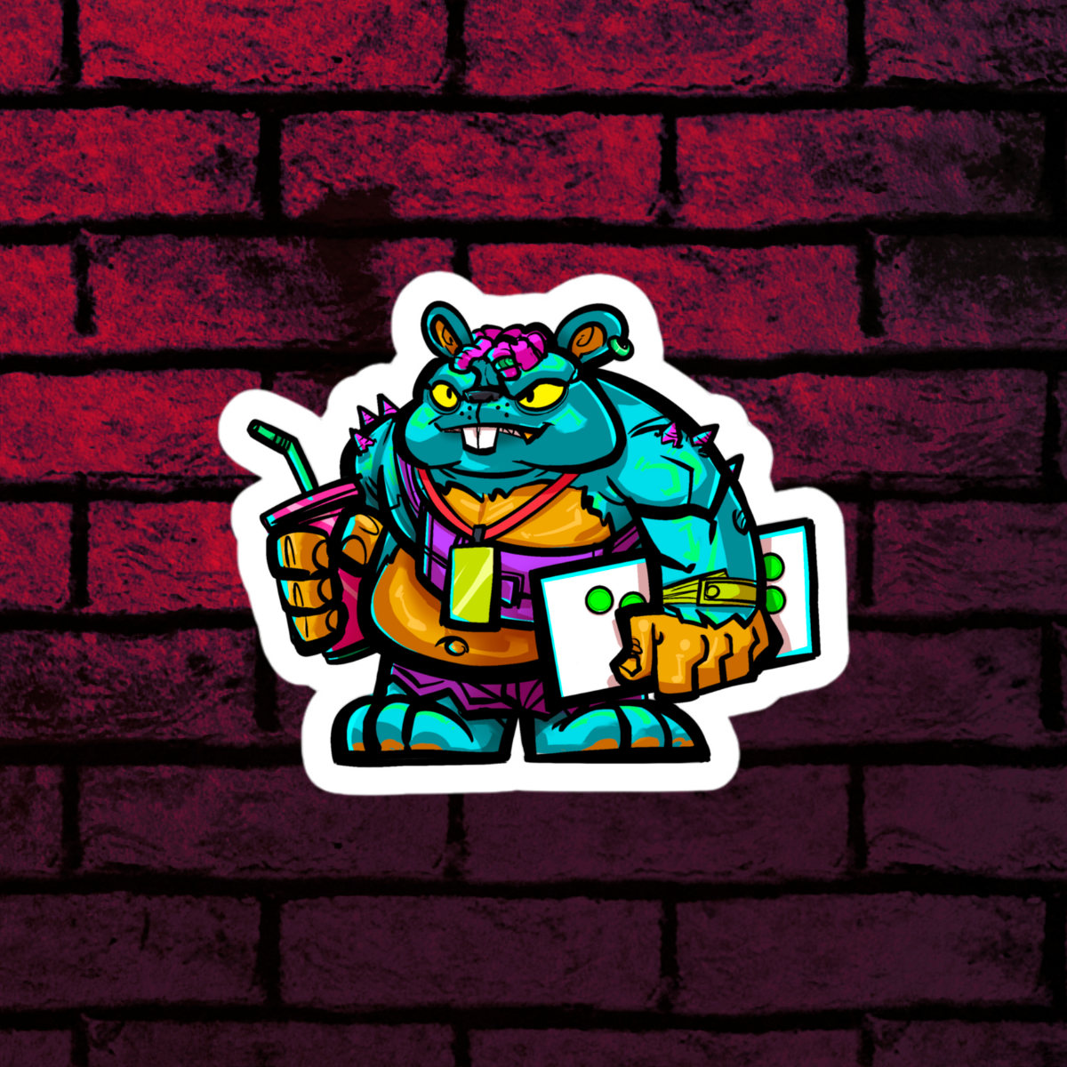 Bear Dude | Original character sticker
