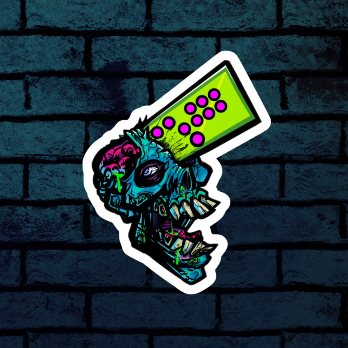 Third eye smash | Original artwork sticker