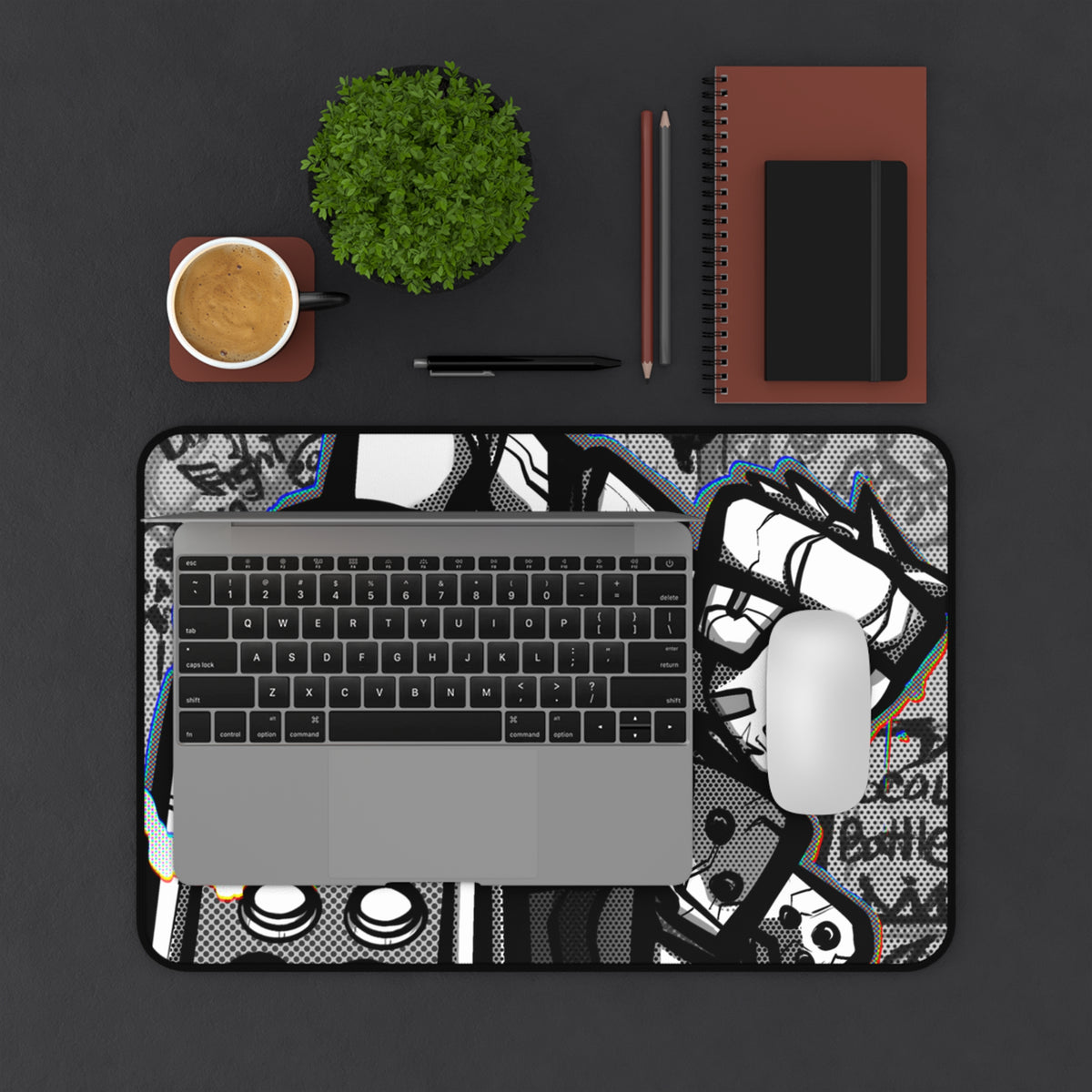 Fightstick Punks  Desk Mat : Revy